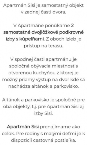 Apartmán Sisi
